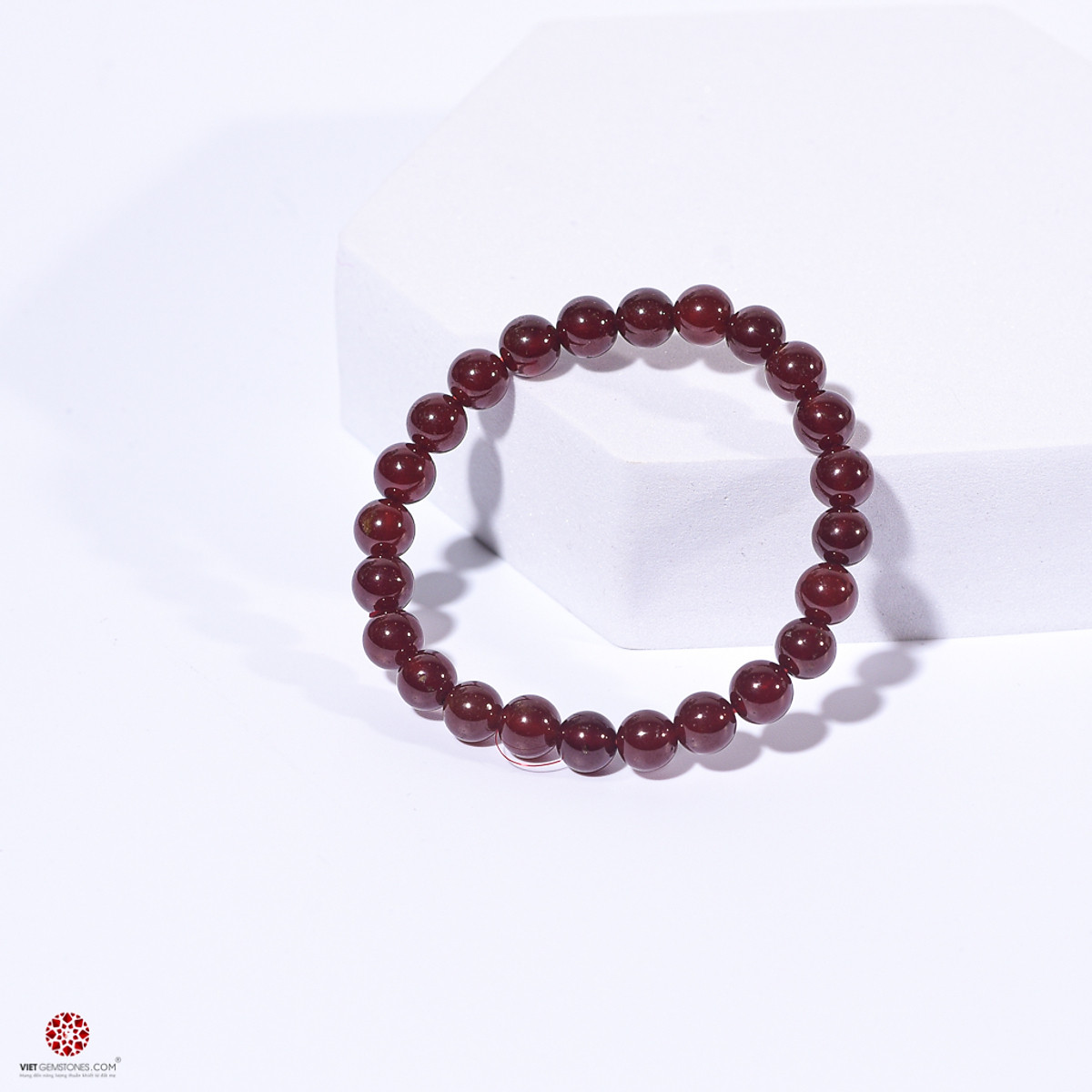 Vòng tay Ngọc Hồng Lựu 10mm